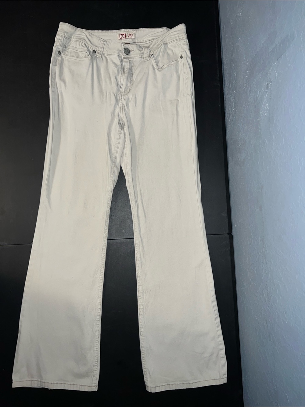 lei White Wide-Leg Jeans